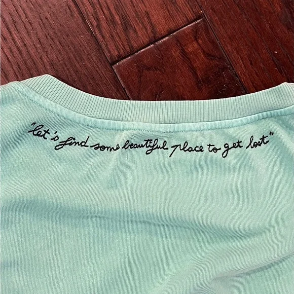 Sundry mint green Sweatshirt with Crew Neck and Elastic Waistband - Picture 5 of 5